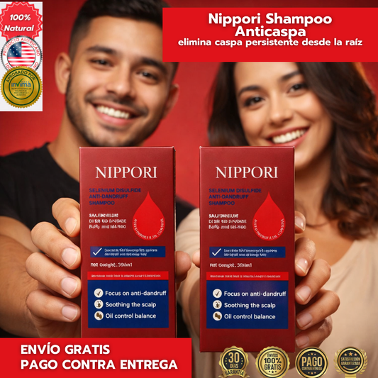 Nippori Shampoo Anticaspa: elimina caspa persistente desde la raíz