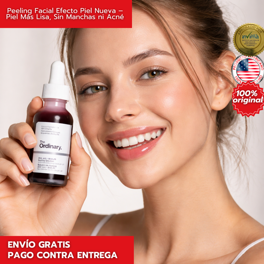 Peeling Facial Efecto Piel Nueva – Piel Más Lisa, Sin Manchas ni Acné