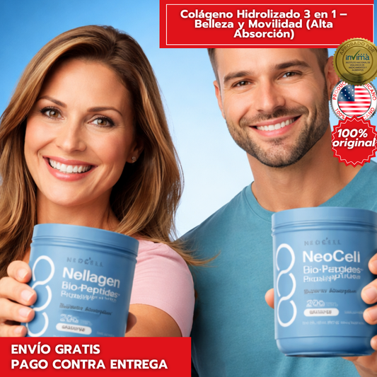 Colágeno Hidrolizado 3 en 1 – Belleza y Movilidad (Alta Absorción)