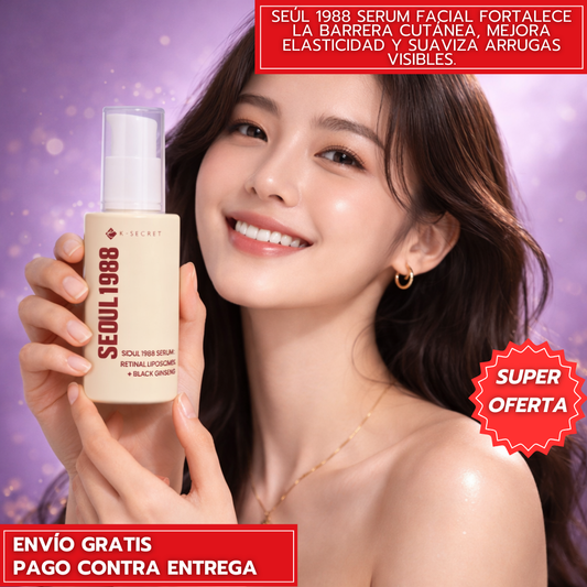 Seúl 1988 Retinal Pro Crema Antiedad Coreana 60ml:  Reafirma y rejuvenece tu piel cada noche.
