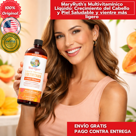 MaryRuth's Multivitamínico Líquido: Crecimiento del Cabello y Piel Saludable