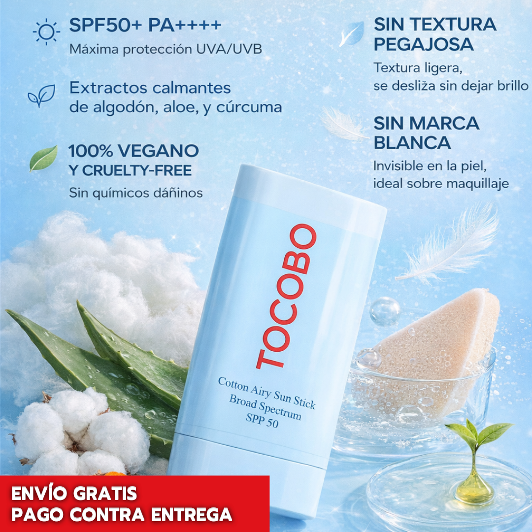 TOCOBO Sun Stick SPF50+: Protección solar rápida sin grasa