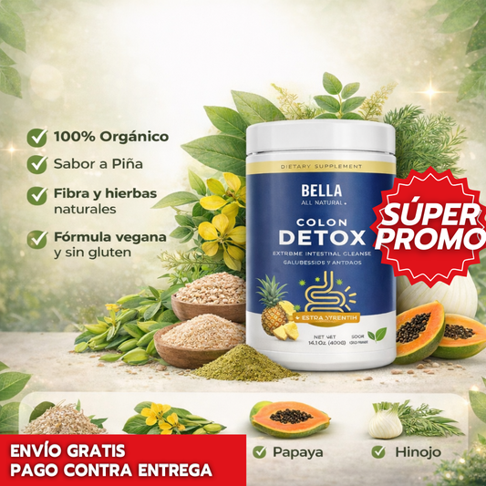 Bella All Natural Colon Detox: Limpieza intestinal profunda y vientre más ligero 🌿