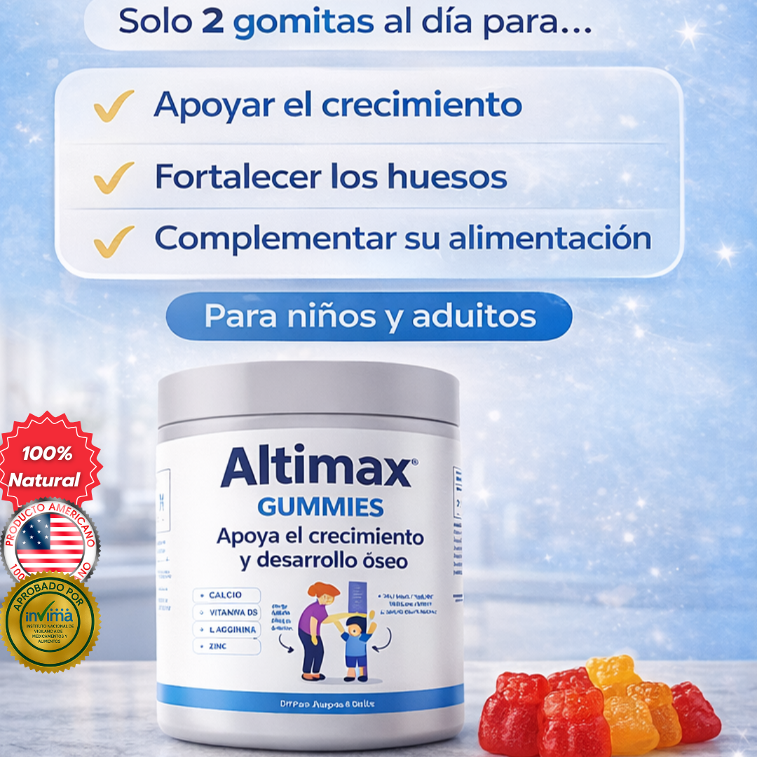 Altimax Gummies | Apoya el crecimiento y desarrollo óseo