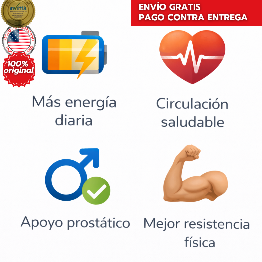 Selerb NAD+ Men's Complex Vitalidad Masculina – Energía, Circulación y Próstata
