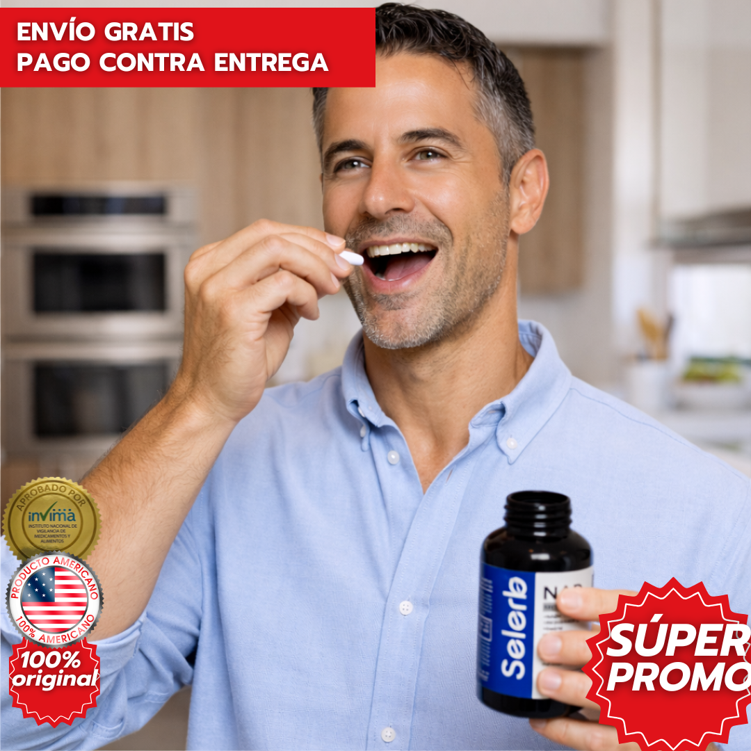 Selerb NAD+ Men's Complex Vitalidad Masculina – Energía, Circulación y Próstata