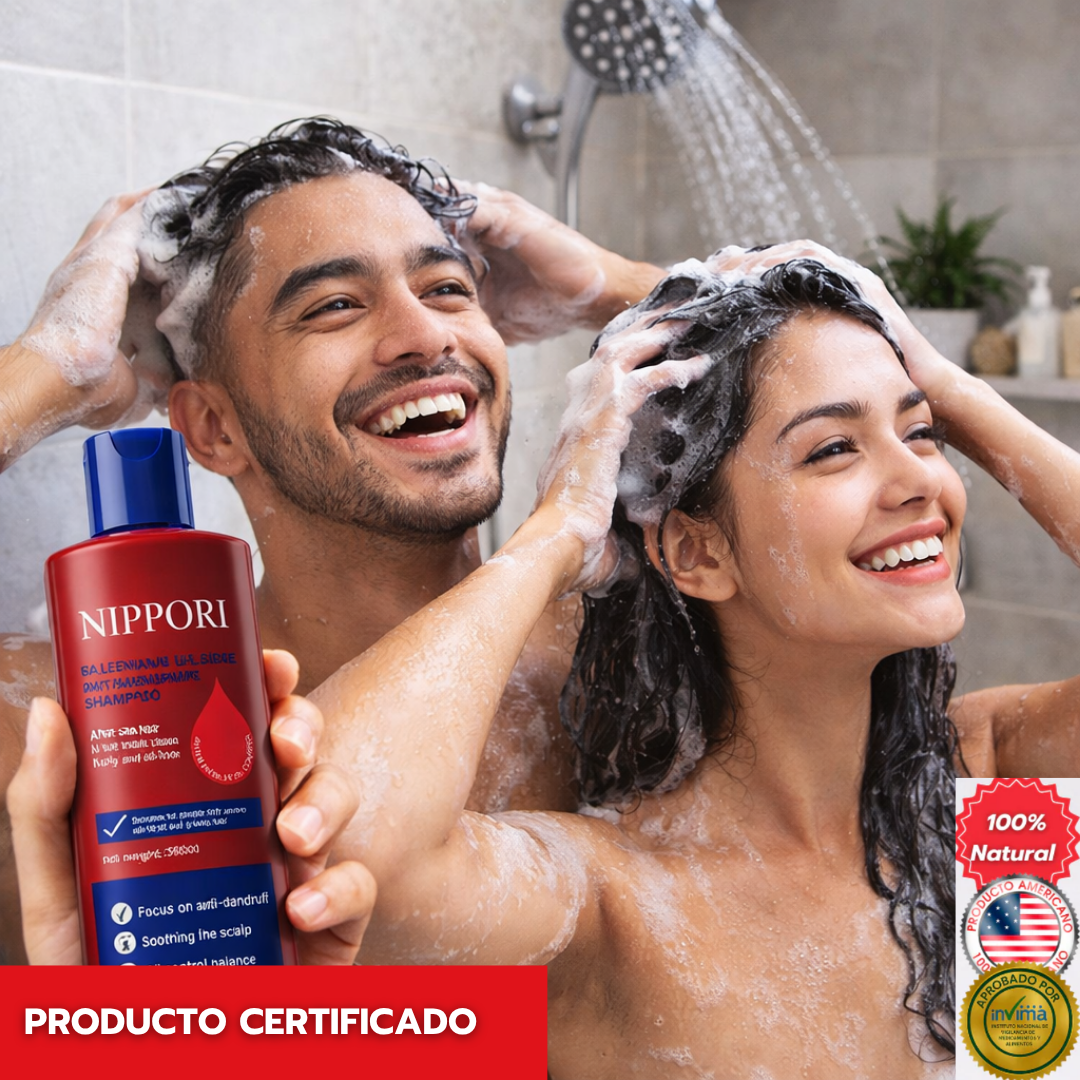 Nippori Shampoo Anticaspa: elimina caspa persistente desde la raíz