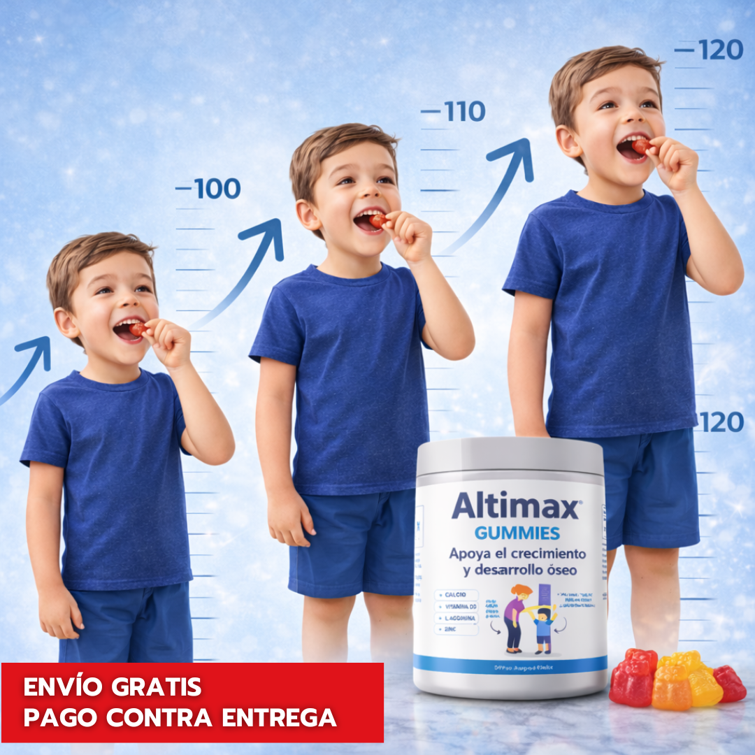 Altimax Gummies | Apoya el crecimiento y desarrollo óseo