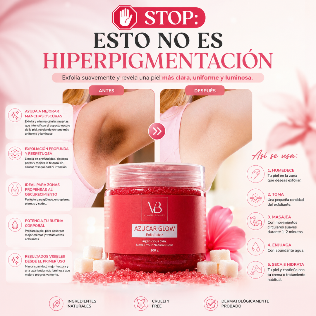 BLAQUEACULOS – Glow Sugar Exfoliator Piel más suave y luminosa al instante.