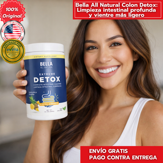 Bella All Natural Colon Detox: Limpieza intestinal profunda y vientre más ligero 🌿
